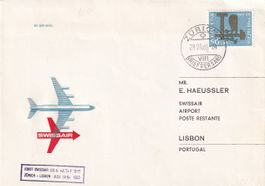Erstflug Swissair Zürich - Lissabon 1960