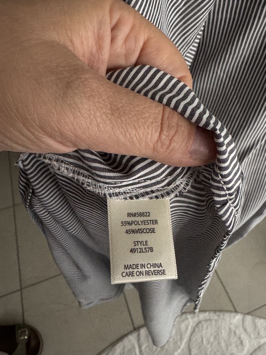 Vestiti: Gestreiftes Kleid dunkelgrau-weiss – Nuovo (secondo la descrizione) da Muttenz venduto da einfach-schoen 3