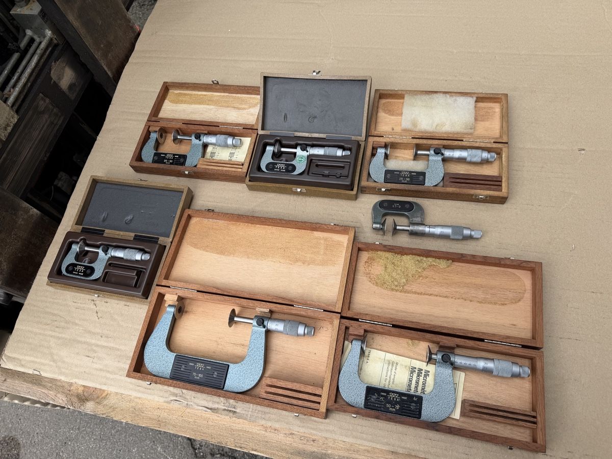 Tesa Misurare: 7 Stk Tesa Mikrometer 75-100mm 50-7 – Usato da Necker venduto da liq24 7