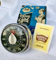 🌟 Vintage Signal Girl Wehrle Wecker Timer Küchenuhr OVP🌟