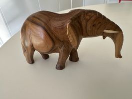 BELLA SCULTURA IN LEGNO elefantino