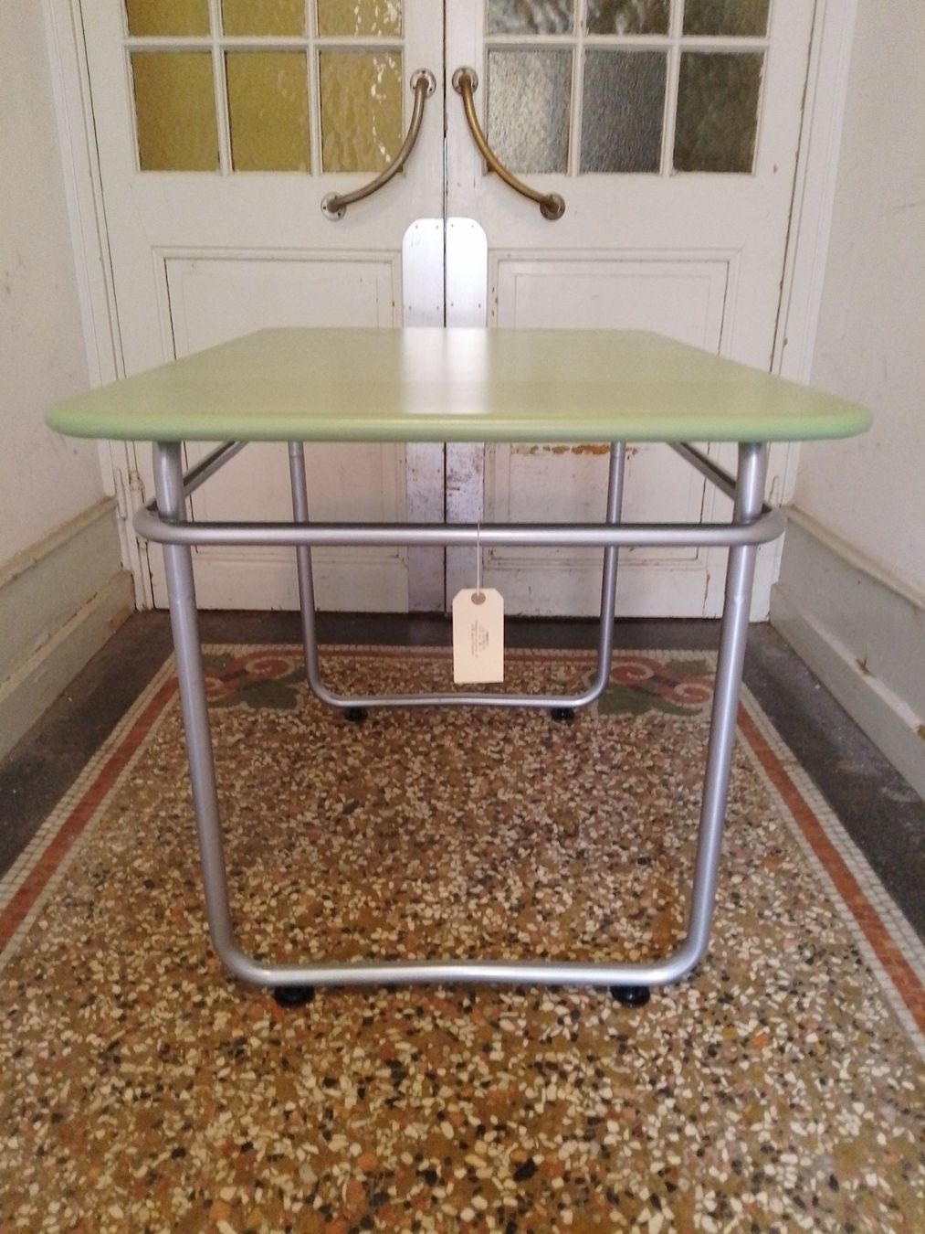Embru Tavoli: Table de jardin Embru restaurée – Usato da Biel/Bienne venduto da frenetic 3
