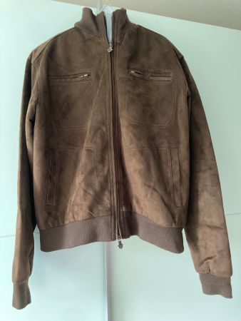 Reportage REA Kunstwildleder Jacke / Herren / Gr. L / Braun