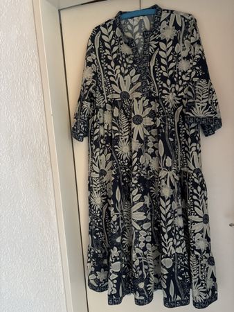Luftiges buntes ‚ FREE ‚ Sommerkleid gr 38 