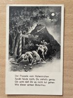 Alte Postkarte Der Poppele vom Hohenkrähen Spukt