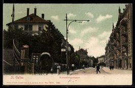 AK St. Gallen, Blick in die Rosenbergstraße