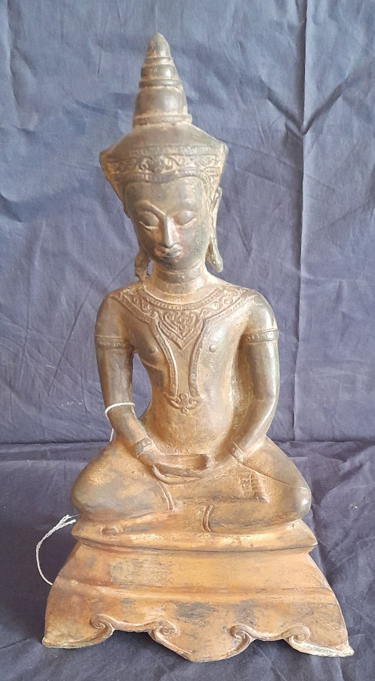 Figuren: Buddha aus Bronze Thailand  ca Mitte 20jhd. – Gebraucht aus Haslen AI von Vintagelix 1