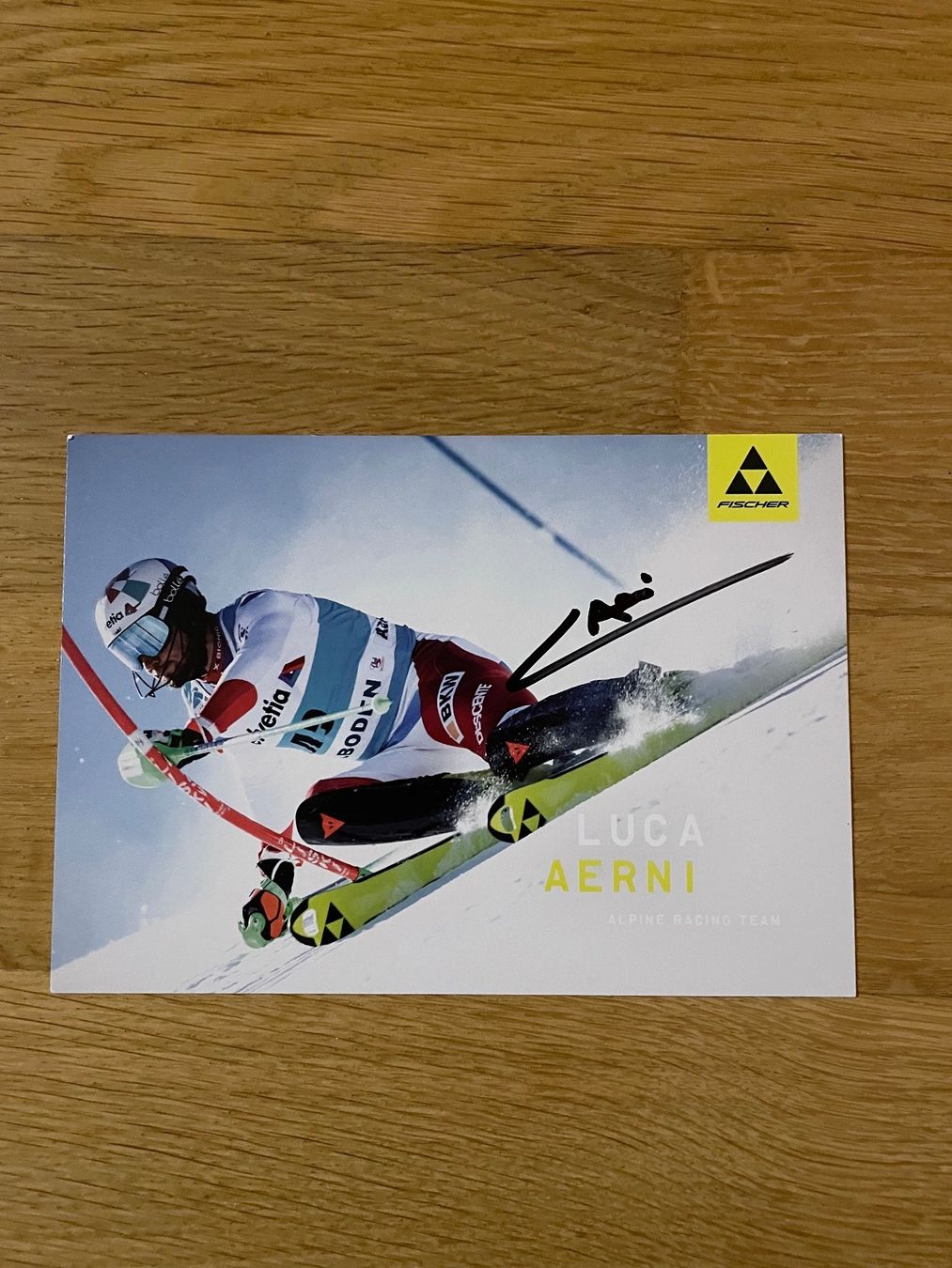 Autogramme: Autographe Luca Aerni Swissski – Gebraucht aus Leytron von acb_00