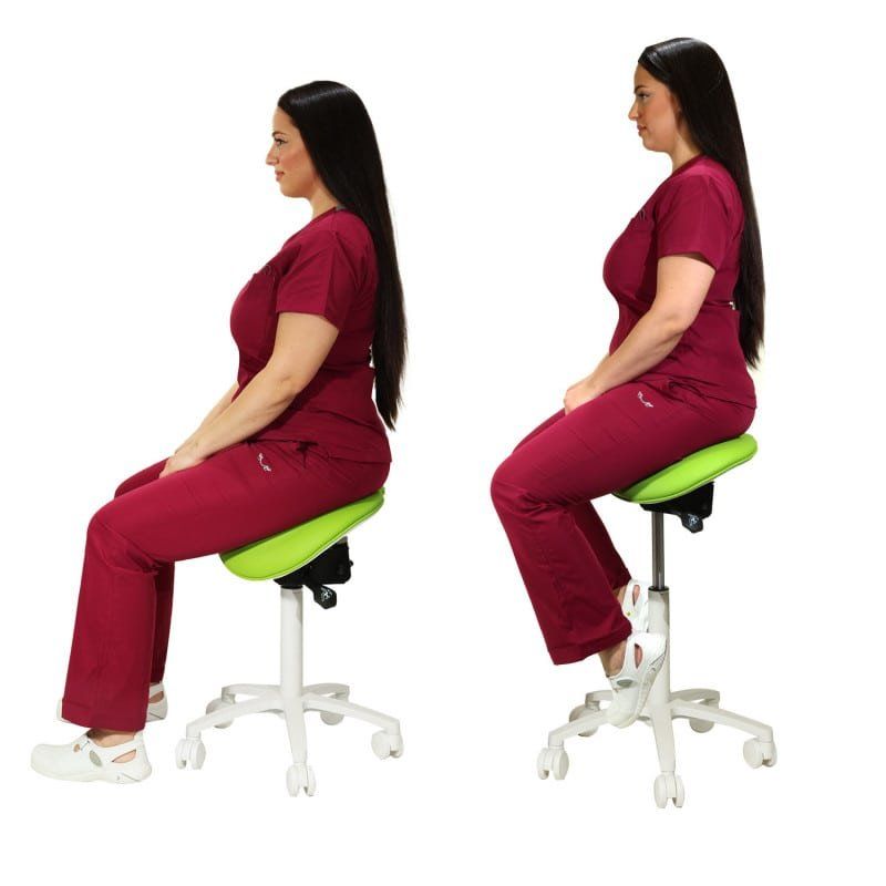 Sgabelli: Sattelhocker mit geteilter Sitzfläche apfel-grün – Nuovo e nell'imballaggio originale da Schaffhausen venduto da Praxis-Nova 7