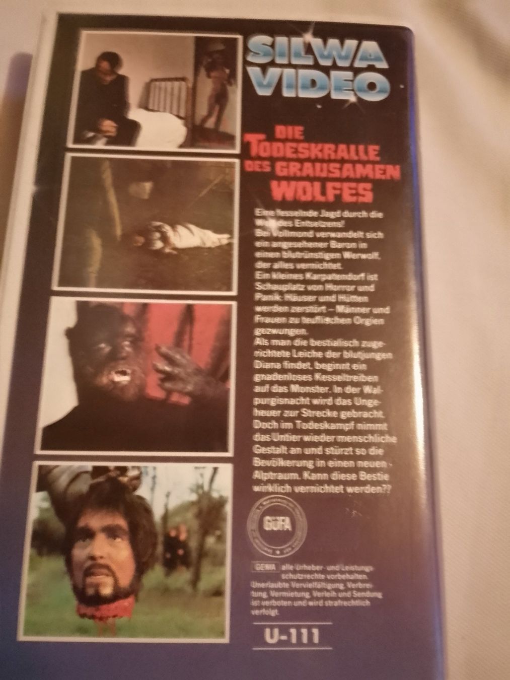 Alle VHS: Die Todeskralle des grausamen Wolfes(ESP/MEX 1973) SILWA VHS – Gebraucht aus Remetschwil von Hofiii 2