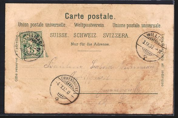 Foto, Lettere & Cartoline: Litho Soldatengruss, Schweizer Infanteri – Usato da Berlin venduto da bartko-reher 1