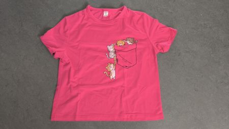 T-Shirt mit Katzen Motiv, gr 134-140