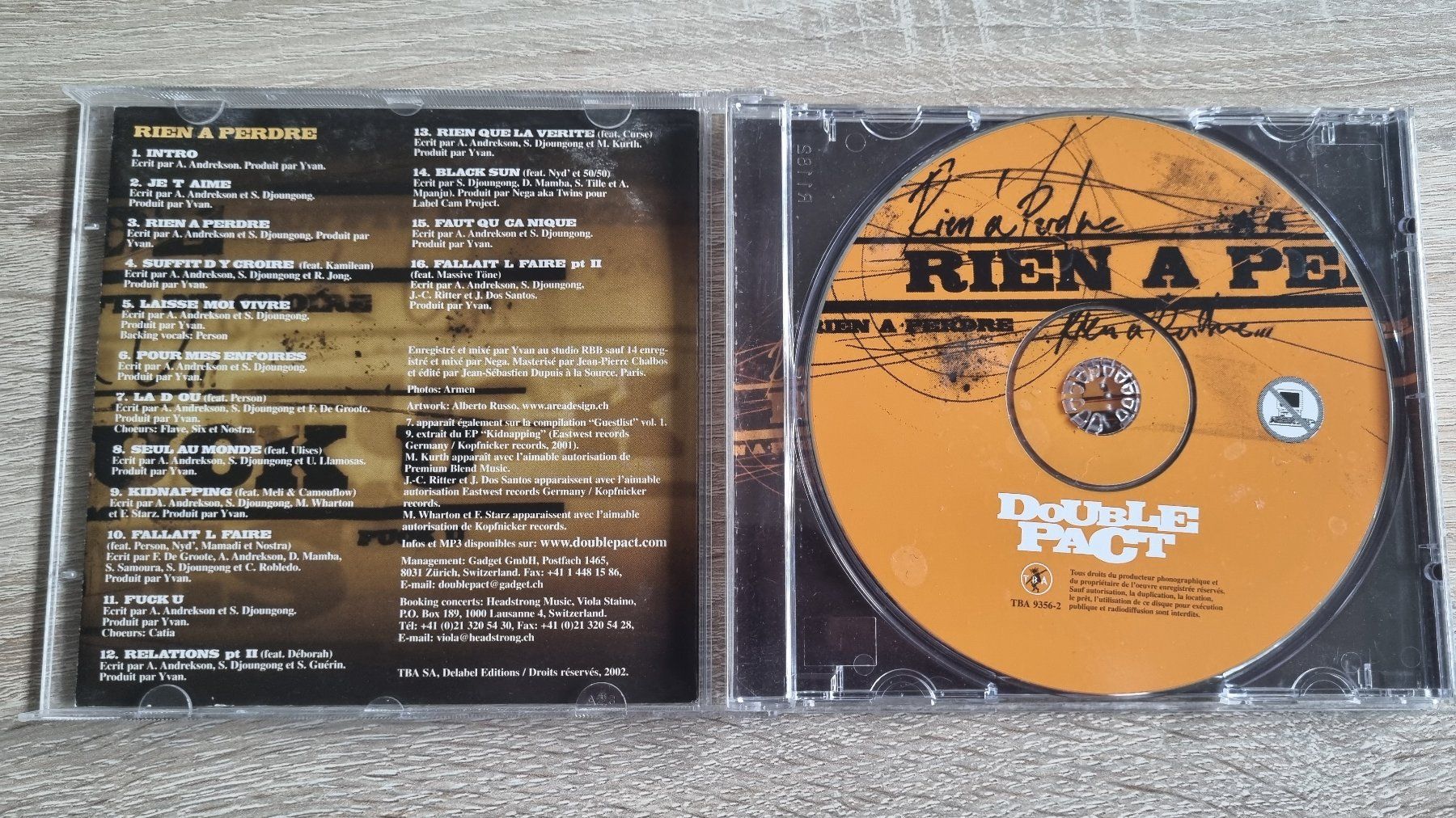 CDs: Double Pact - Rien a Perdre – Gebraucht aus Hagenbuch ZH von lecterr55 1