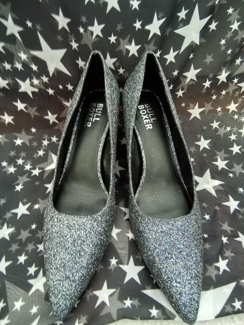Scarpe da donna: Damenschuhe  Silber/Graumit Glitzer Grösse 42 neu – Nuovo e nell'imballaggio originale da Schaffhausen venduto da kai_8mys