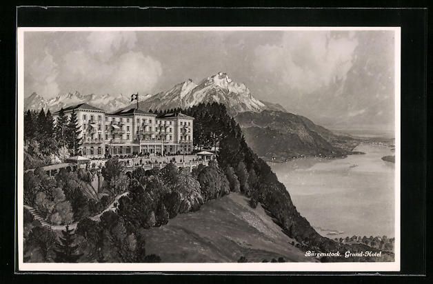 Ansichtskarten: AK Bürgenstock, Grand-Hotel – Gebraucht aus Berlin von bartko-reher