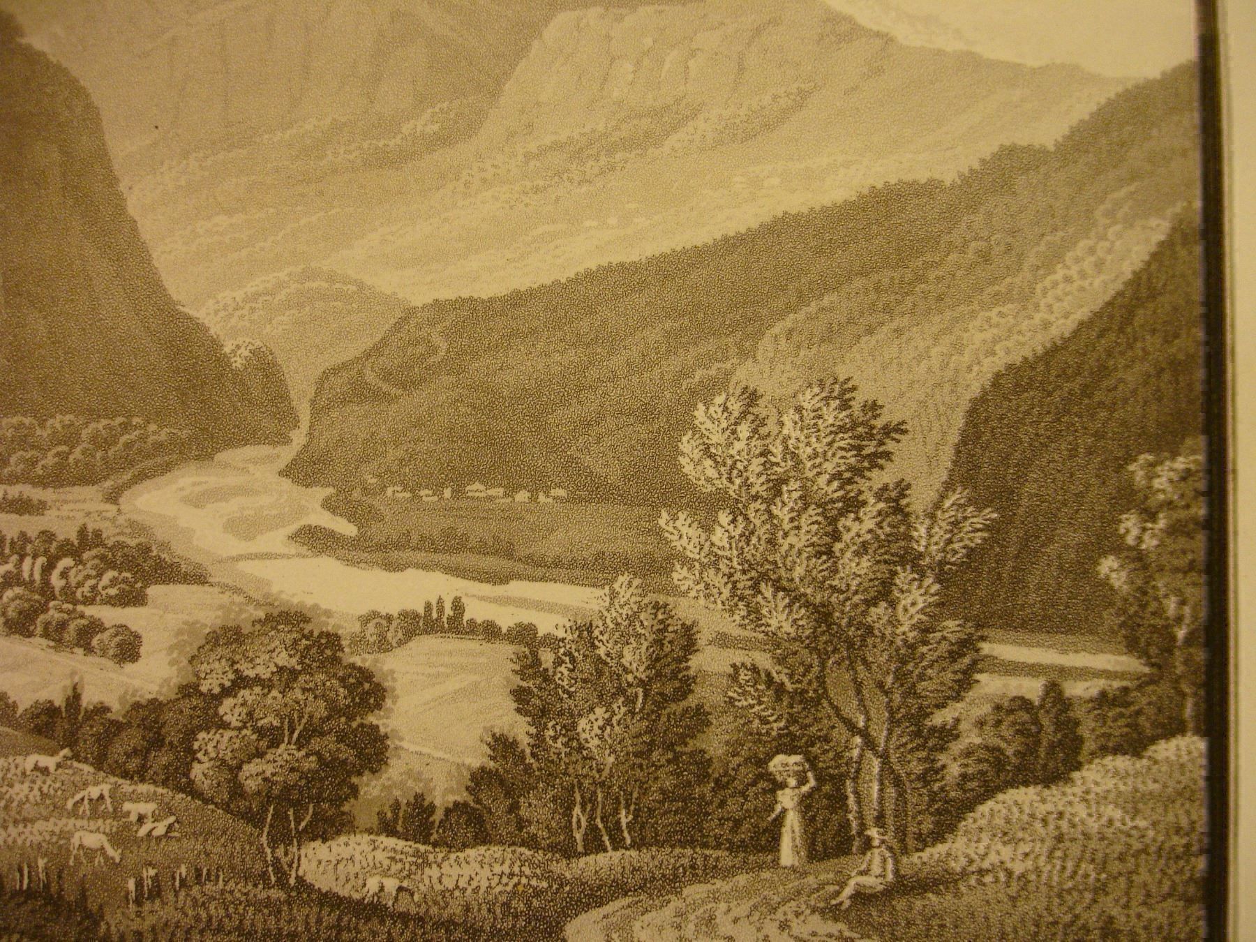Stiche: CHAMONIX, AQUATINTA UM 1830 – Gebraucht aus Grüningen von Kartensammler 3