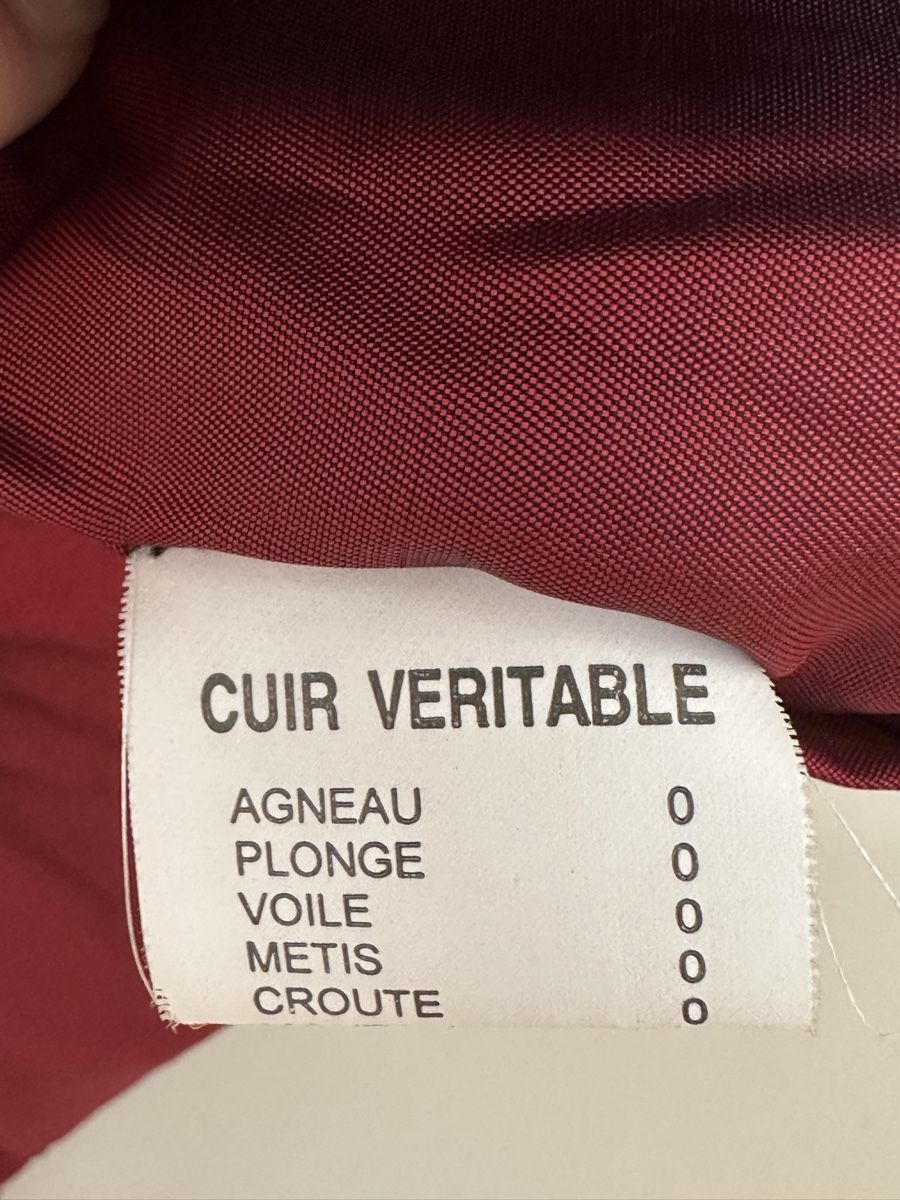 Giacche: rote Lederjacke von Intuition Paris – Usato da Herisau venduto da cem_p2g9 3