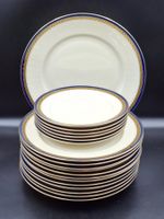 Vintage Rosenthal Set 19 Teller mit kobaltgoldenem Rand 1942