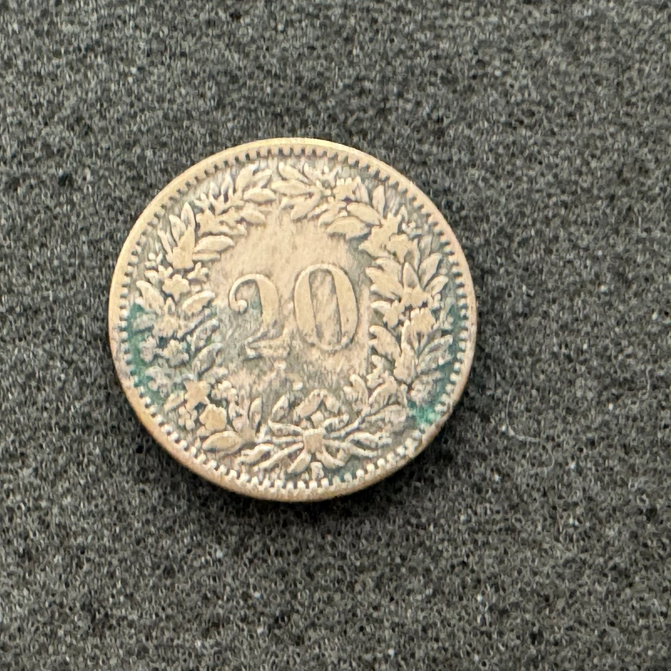 Tutti le monete: 20 Rappen Schweiz Wappen 1859 - 2 – Usato da Reitnau venduto da tb-muenzen 1