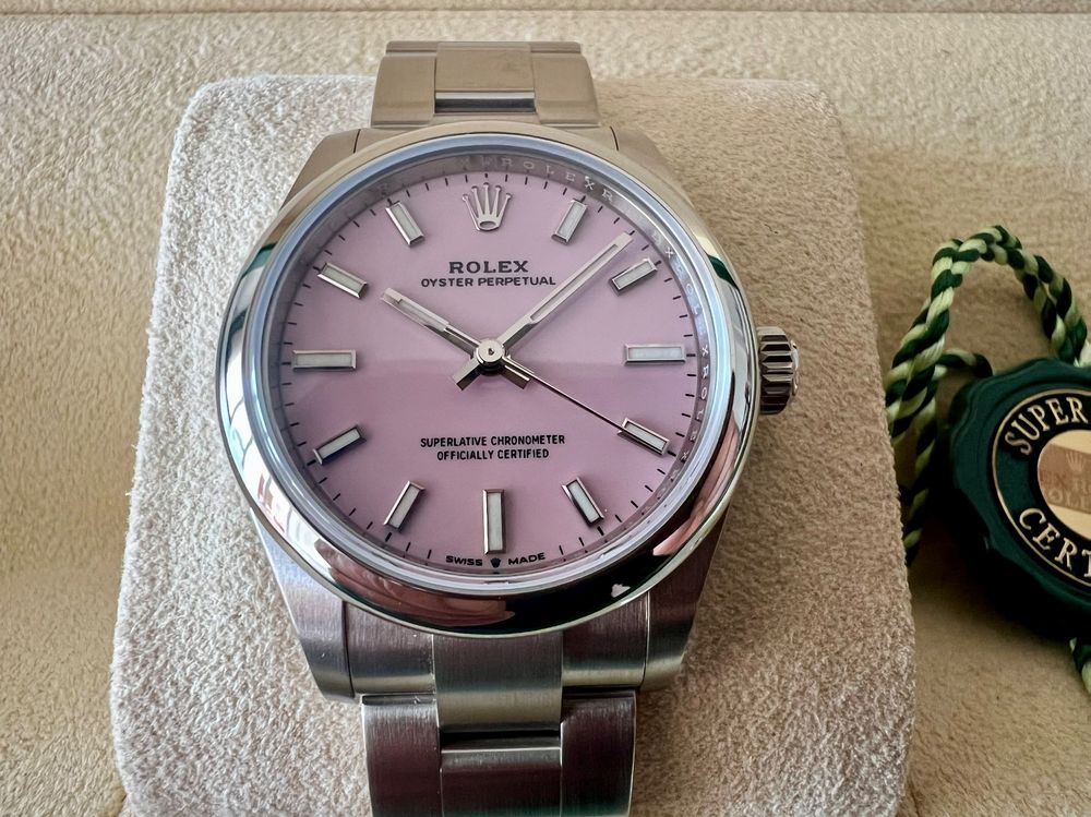 Rolex Orologi: ROLEX Oyster 31 Lady, Pink dial, Ref.277200, Full set 09.21 – Nuovo (secondo la descrizione) da Le Mont-sur-Lausanne venduto da LycaGallery 2