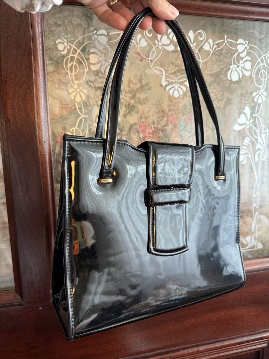 Borse da donna: Lackleder Vintage Tasche – Usato da Obfelden venduto da cesarina10 1