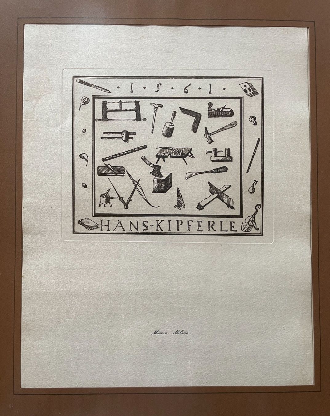 Xilografie: Holzschnitt Bild Kunstdruck Miazzo Italy – Usato da Bern venduto da Chraebu2 2