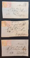 Lot Strubelbriefe (Vorderseiten) 24D & 25F von Yverdon