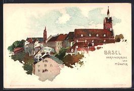 Fritz Voellmy: Basel, Martinskirche und 