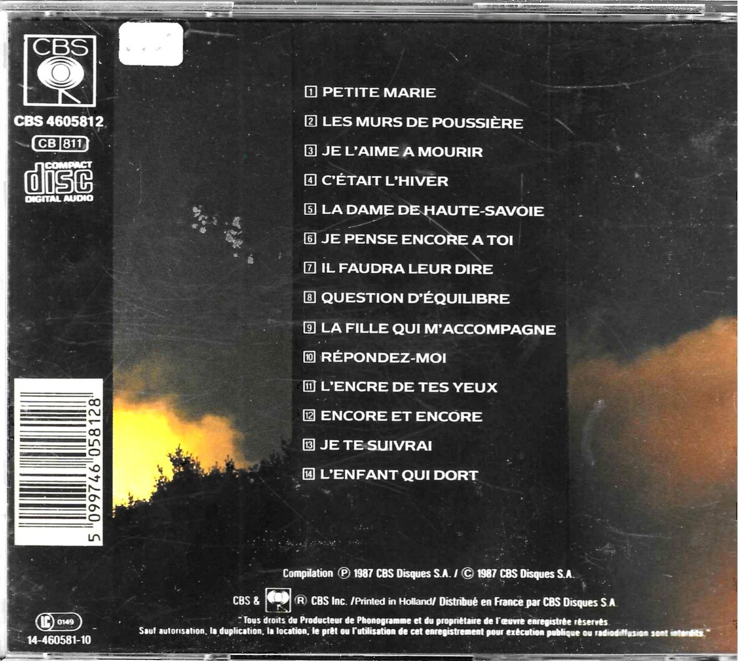 CD: Francis Cabrel 2 CD's - Saarbacane & 77-87 – Usato da Savagnier venduto da Ne2065 2