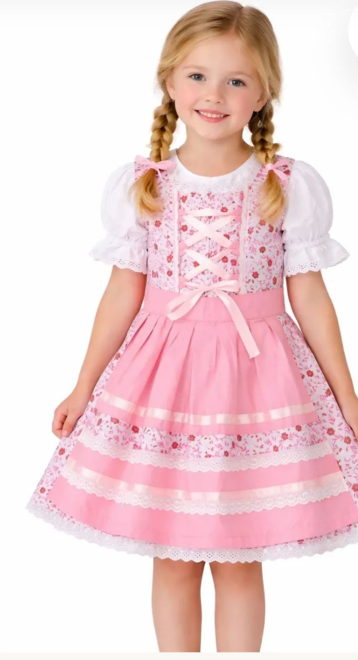 Vestiti & Gonne: Rosa Dirndl – Nuovo (secondo la descrizione) da Frutigen venduto da bueschlen.me