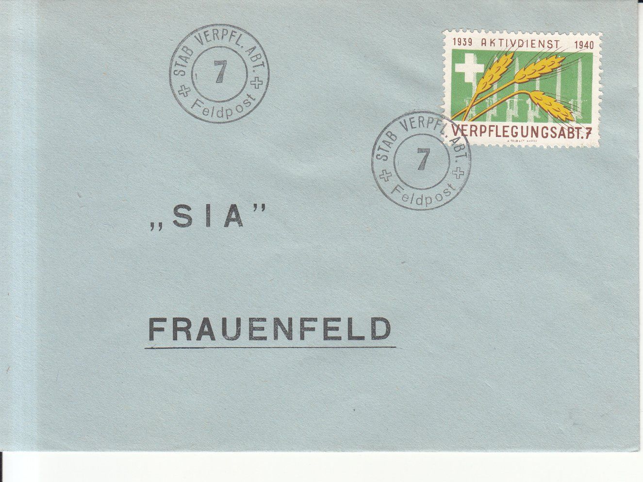 Tutti i francobolli: Verpflegung Wi 59 auf Brief – Usato da Bürglen TG venduto da StampGraf