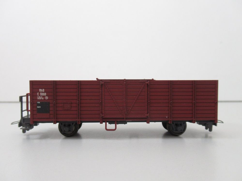 Bemo Modelleisenbahnen: Bemo 2251 108 Hochbordgüterwagen RhB DC GS H0m – Gebraucht aus Basel von mhmarken 1