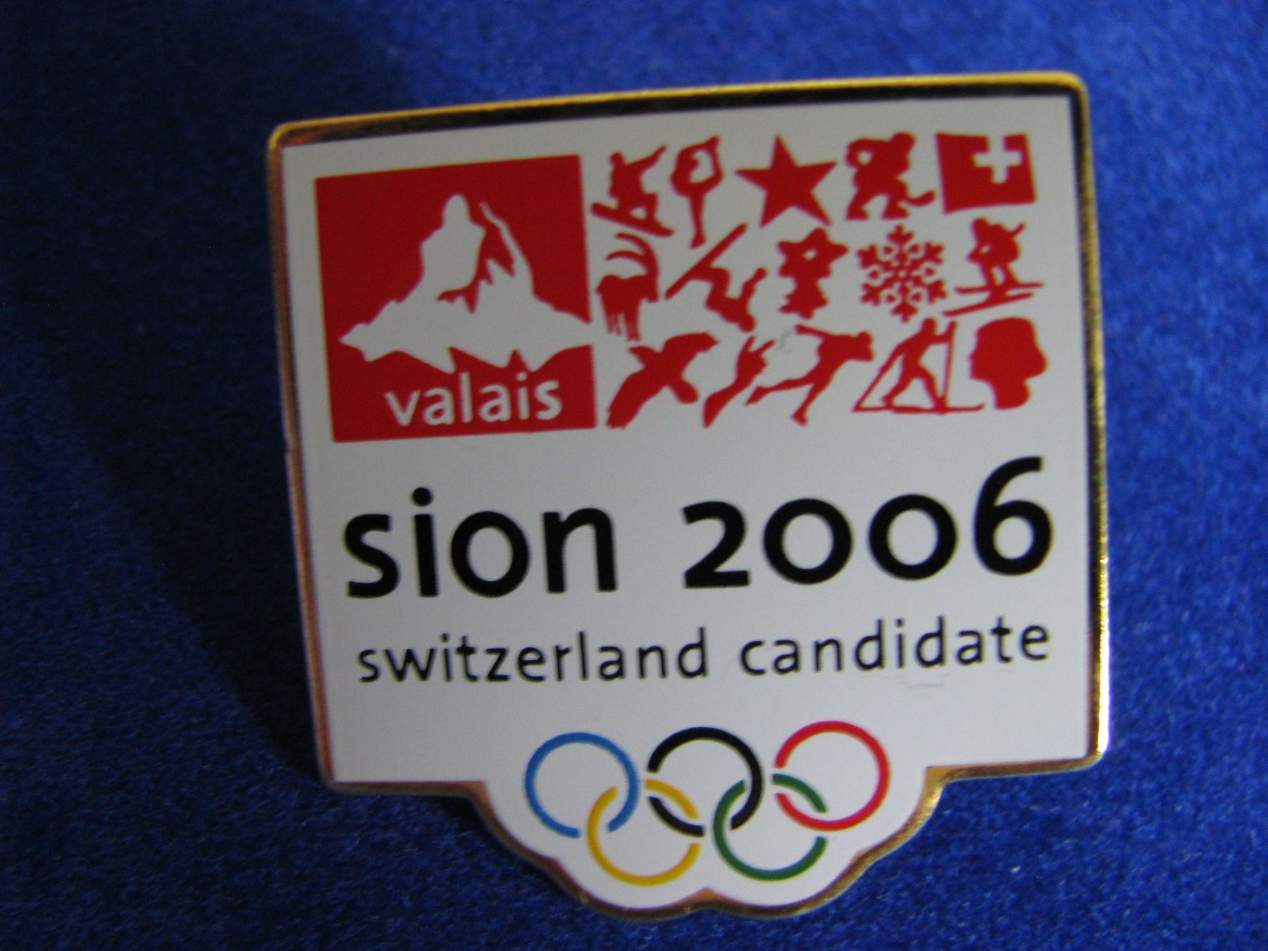 Placchette & Badge: 2 Pins Sion 2006 Switzerland Candidate Olympic – Usato da Zweisimmen venduto da Domii 1