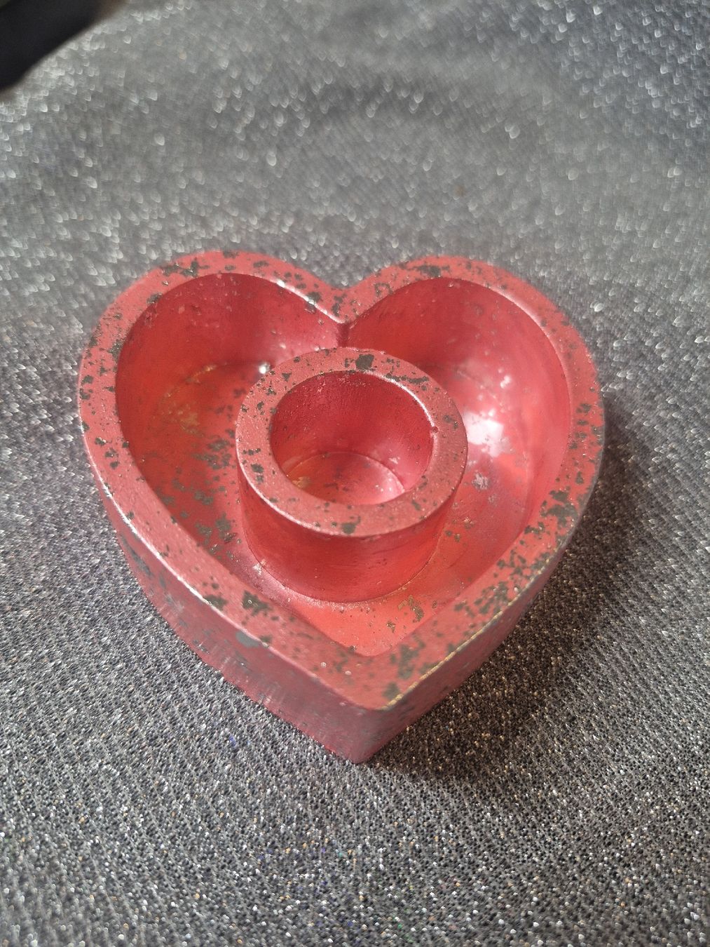Portacandele: Portacandele a forma di cuore rosa – Nuovo (secondo la descrizione) da Giubiasco venduto da Stefaniav
