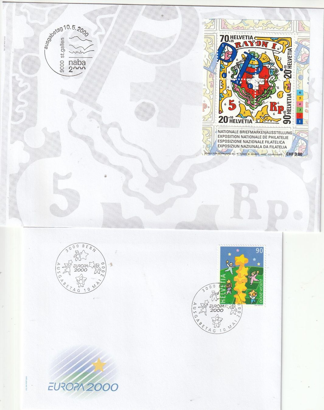 Tutti i francobolli: Swiss Post Abo Briefm. Lot 2000 Postfrisch und gestempelt – Usato da Rupperswil venduto da Ema10 7