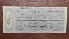 Geld WECHSEL 30. Oktober 1879 über CHF 250.-- (Bern/Genf)
