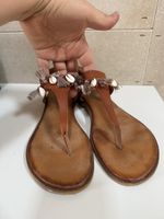 Miss Peppa Sandalen braun Gr. 39 mit Muscheln Verzierungen