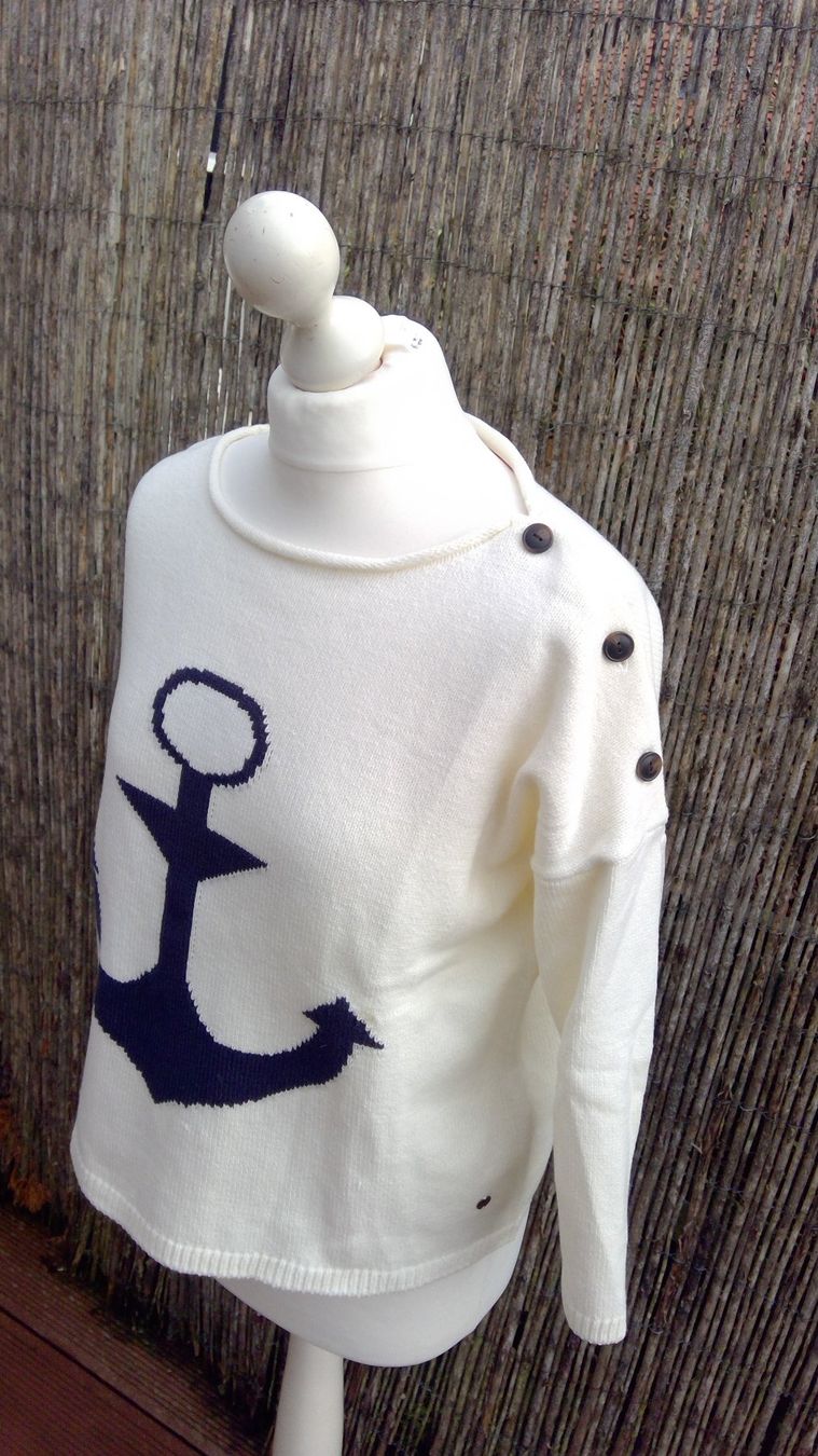H&M Maglioni & Felpe: Pullover écru motif ANCRE marque L.O.G.G., taille S – Nuovo (secondo la descrizione) da Agiez venduto da chouchanelle 3