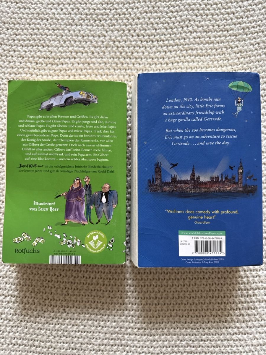 Livres: David Walliams book set - Banditen Papa & Code Bananas – D'occasion à Steinhausen par Magisvaran 1