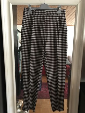 Pantalon MAX MARA Studio à carreaux, T.32/34, laine vierge