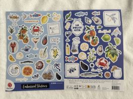 🍋✨ Embossed Stickers Set Summer | NEU! 🌟