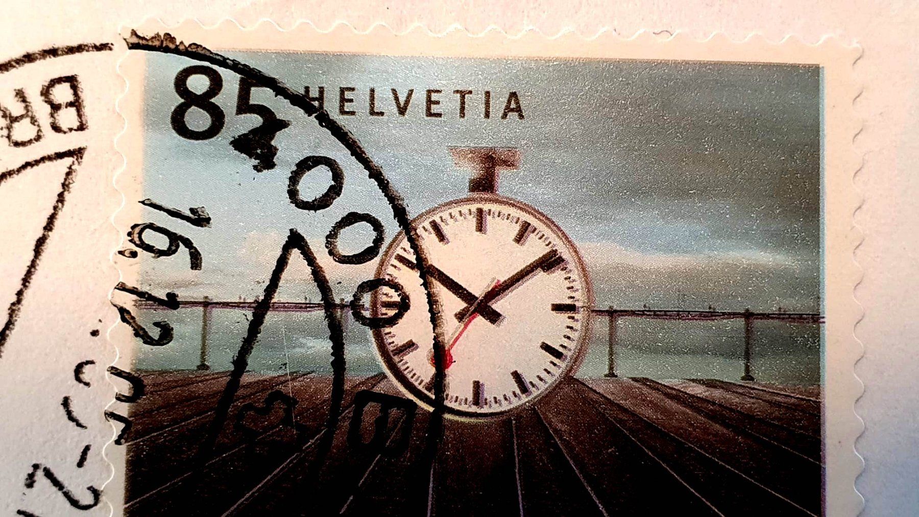 Alle Briefmarken: Abart Bahnhofsuhr 2003 Druckverschiebung / Farbverschiebung – Gebraucht aus Worb von Buespy 1