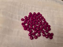 Glasschliffperlen 8mm Weinrot 65stk nr2