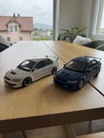 2x Mitsubishi Lancer Evolution VII AutoArt 1:18 Sammler