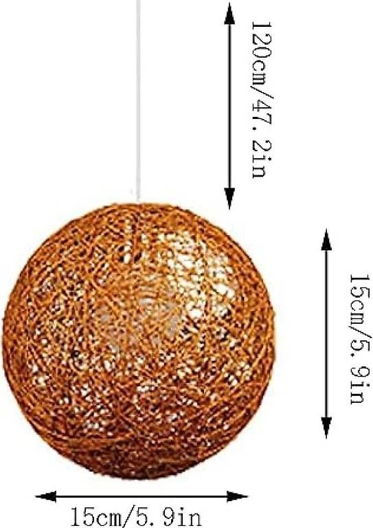 Interio Lampadari & plafoniere: Invicta Interio Hängeleuchte Rattan Braun – Usato da Zürich venduto da ale_xxz7 1
