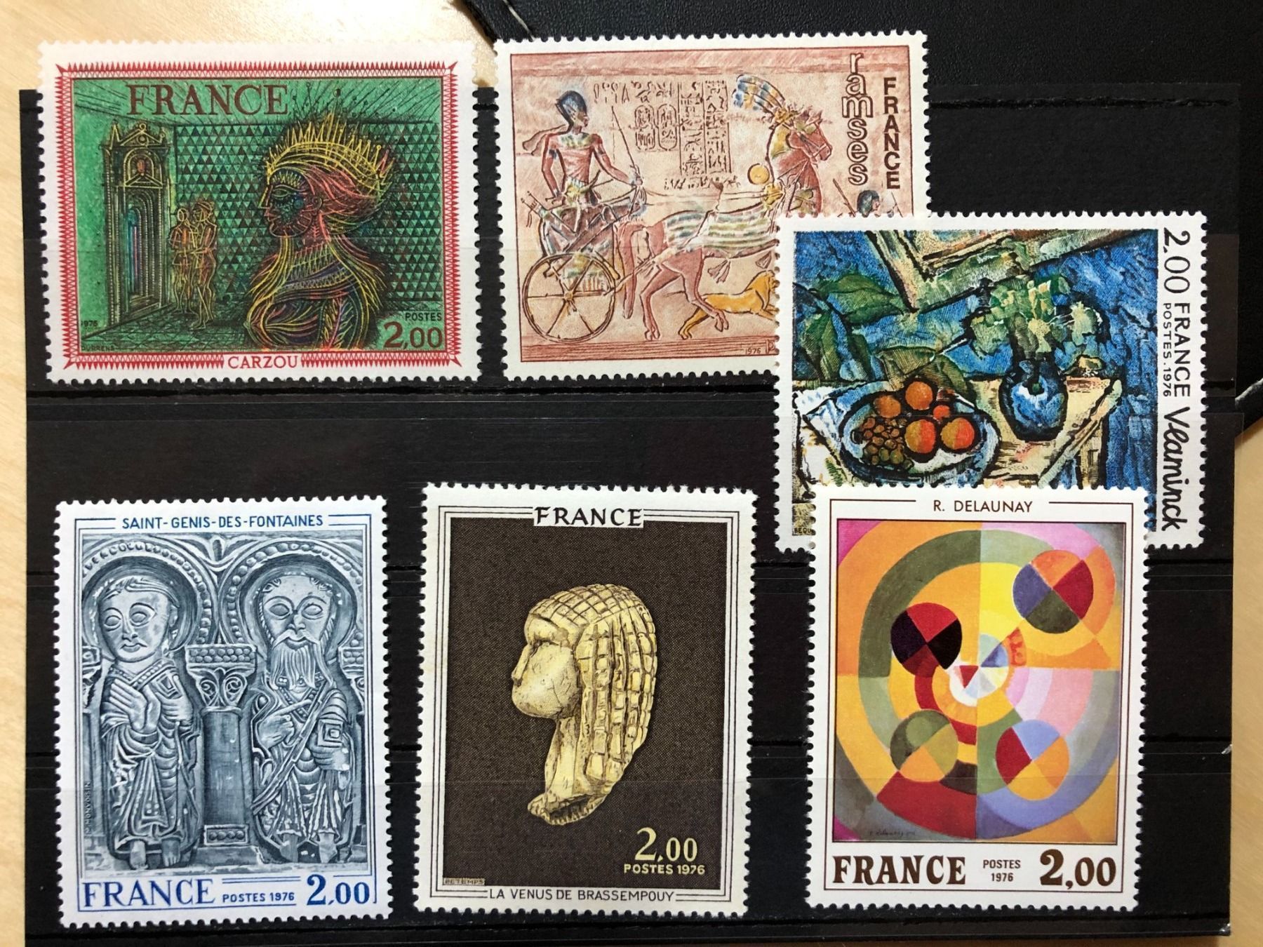 Tutti i francobolli: Musée Imaginaire 1976 6 Tableaux Neufs** – Nuovo e nell'imballaggio originale da Lausanne venduto da ffhoud