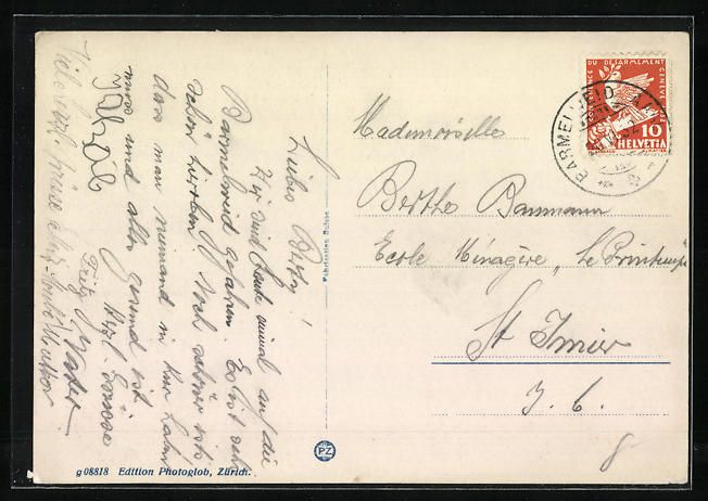 Ansichtskarten: AK Aarau, Heilstätte Barmelweid, 1932 – Gebraucht aus Berlin von bartko-reher 1