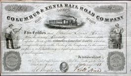 Columbus & Xenia Railroad Company - 1859