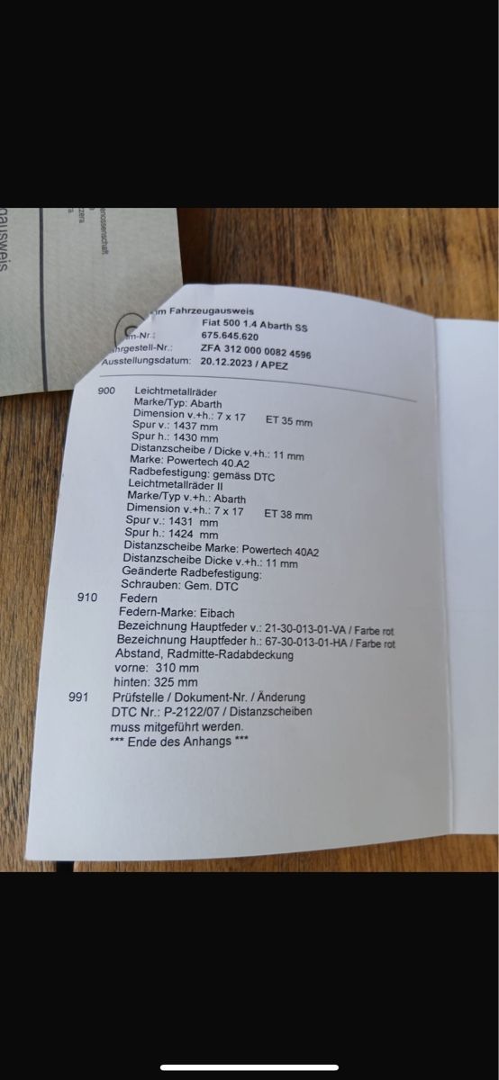Abarth Automobili: Fiat 500 abarth 595 ss – Usato da Reinach AG venduto da rares75 9