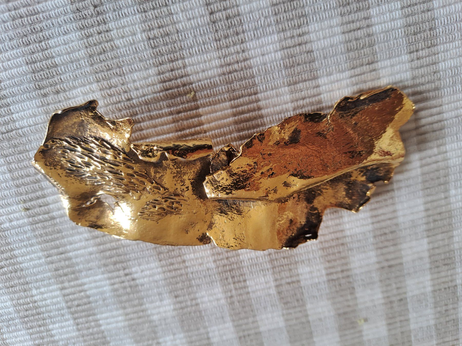 Spille & Fermagli: BROCHE  BRONZE Doré – Usato da LAUSANNE venduto da KWEW